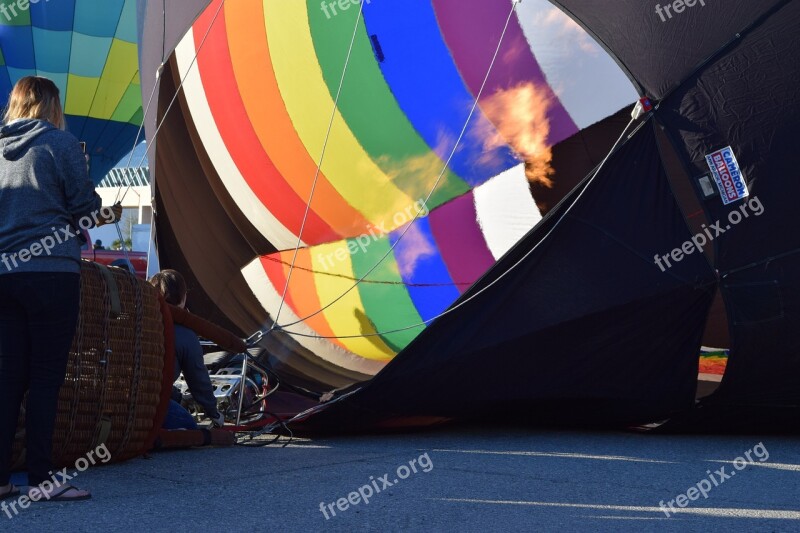 Hot Air Balloon Balloon Launch Colorful Ballooning Fire