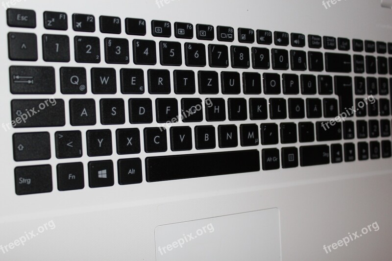 Keyboard Laptop Keys Datailaufnahme Computer Keyboard