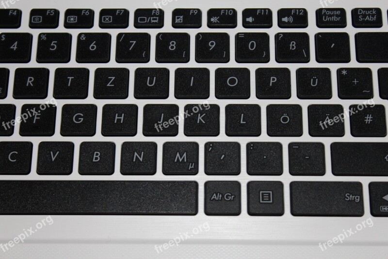 Keyboard Laptop Keys Datailaufnahme Computer Keyboard