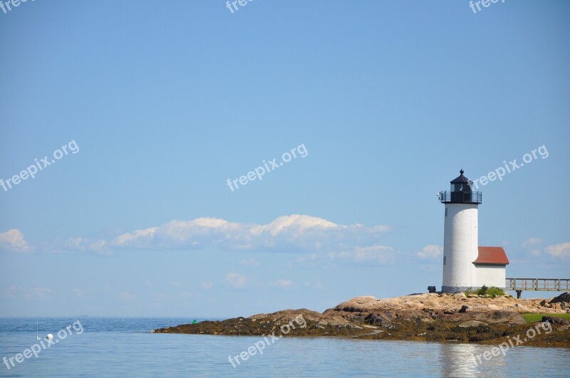 Lighthouse United States Sea Himmel Cloud