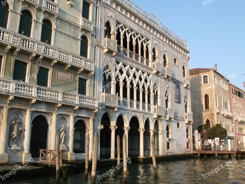 Italy Venice Channel Façades Free Photos