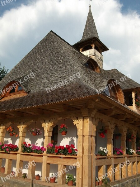 Romania Church Bell Tower Roofing Wood