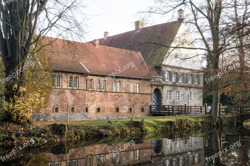 Castle Water Middle Ages Germany River