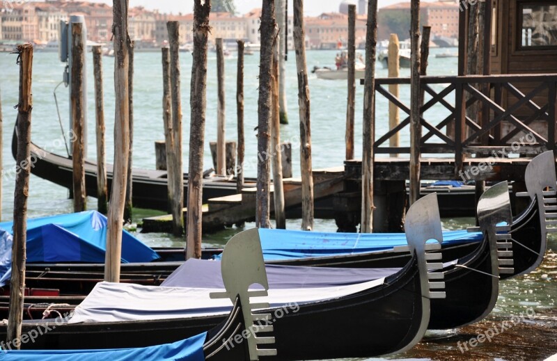 Venice Gondolas Laguna Free Photos