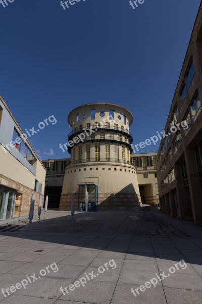 Stuttgart Tower Building Hof Courtyard