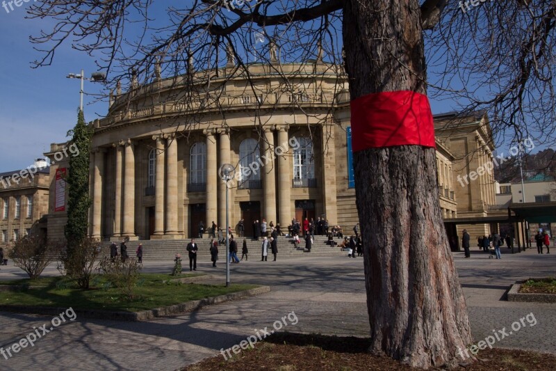 Theater Stuttgart Building City Tree