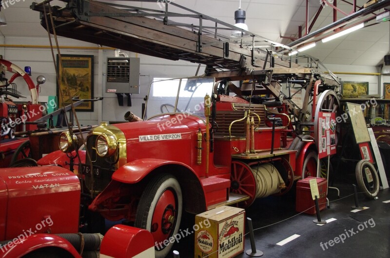 Old Car Truck Firefighter Older Vehicles Free Photos