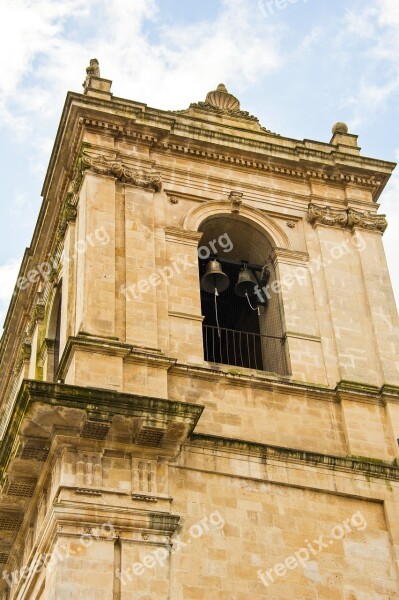 Church Tower Baroque Sicily Italy