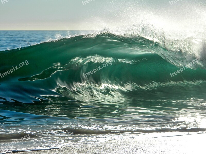 Wave Ocean Sea Water Beach