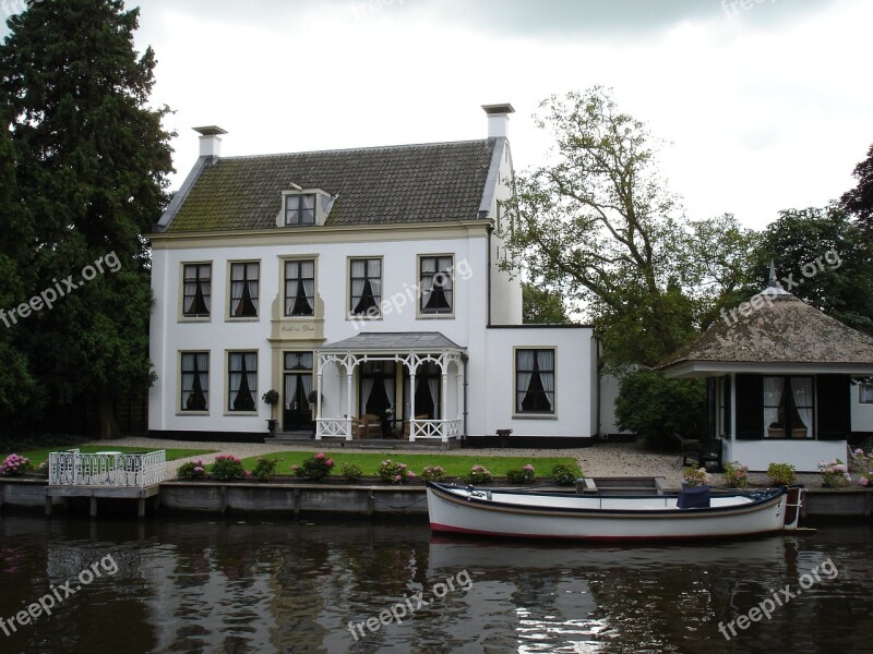 Houses Water River Utrecht Boating