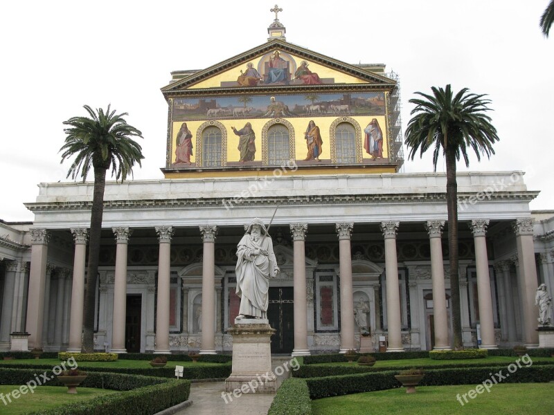 Basilica Saint Paul Rome Free Photos