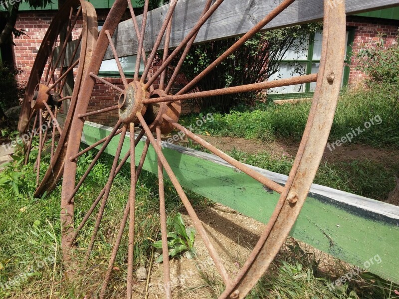 Wheel Cart Old Vintage Wagon