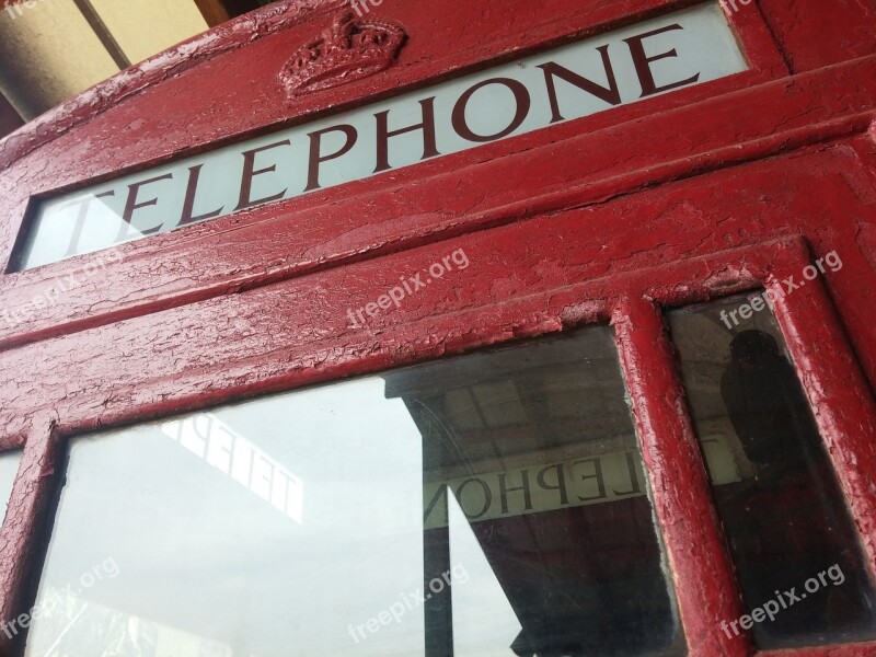 Telephone Booth Red British Europe