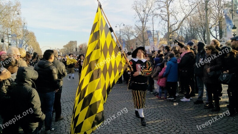 Paris New Year Champs-elysees 2015 Parade