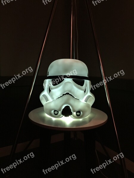 Stormtrooper Lamp Dark Scary Free Photos