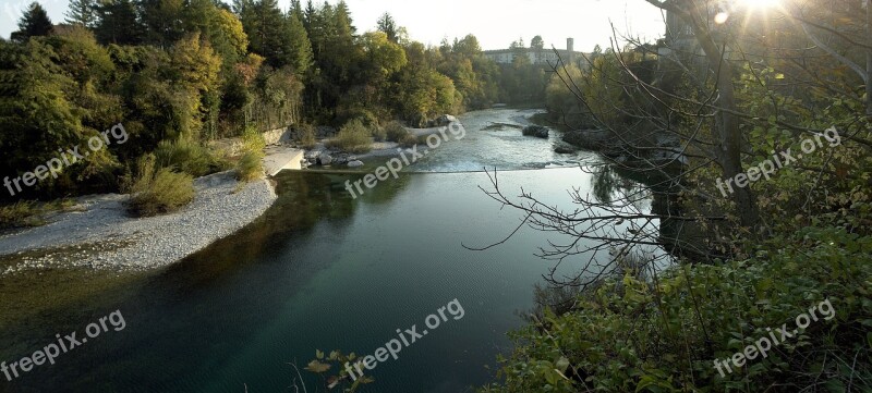 Friuli Cividale River Natisone Sunset