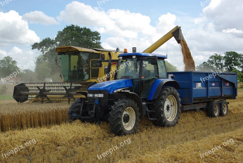 Tractor Harvest Agriculture Field Machinery