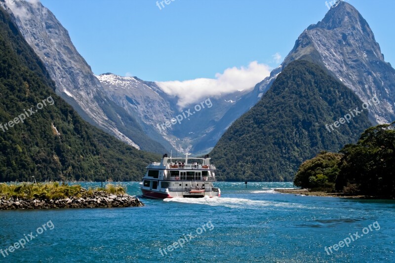 Landscape Sea Water View Mountains