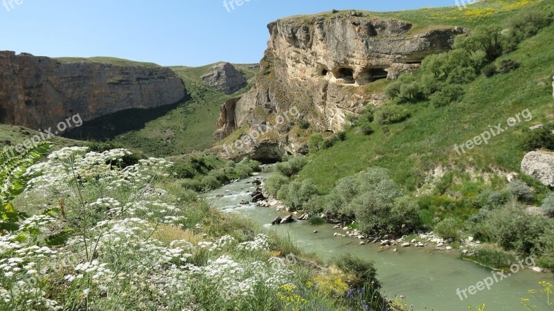 River Tea Erzurum Nature Landscape