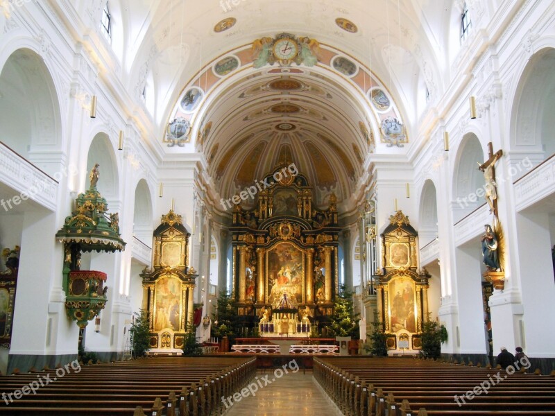 Church Altötting Place Of Pilgrimage Upper Bavaria Basilica