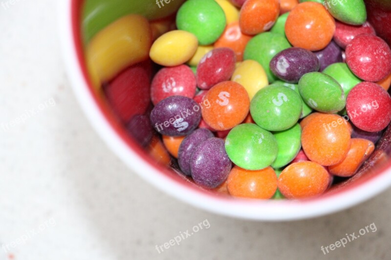 Smarties Candy Colorful Chocolate Lentils Free Photos