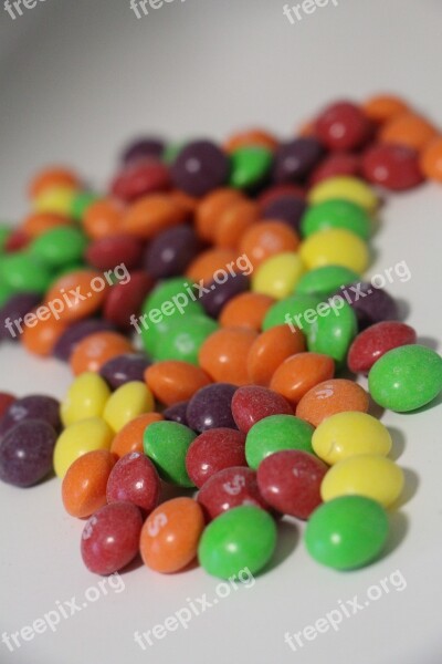 Smarties Candy Colorful Chocolate Lentils Free Photos