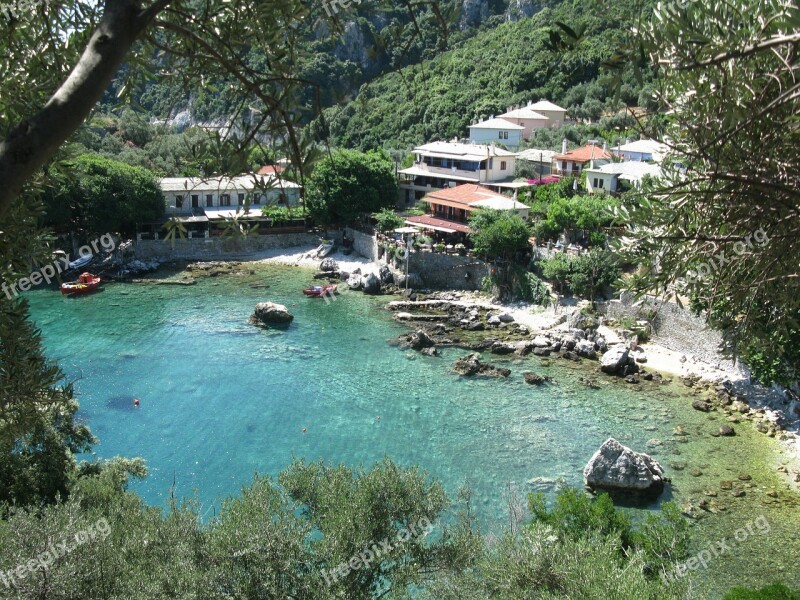 Greece Mama Mia Greek Nature Cliff