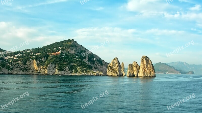 Capri Ocean Italy Sea Ile