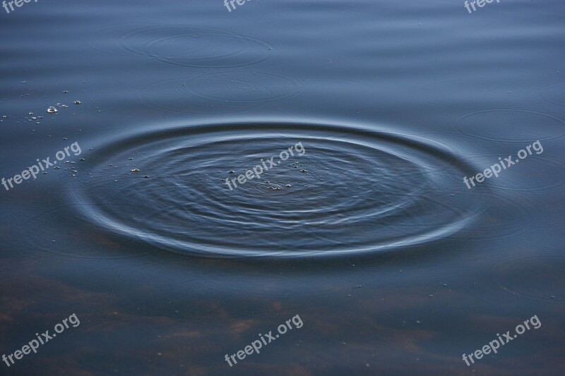 Ripples Bubbles Water Macro Pattern