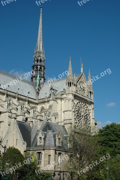 Cathedral The Façade Of The Tourism Paris Free Photos