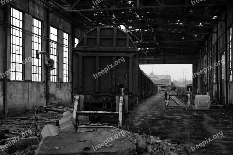 Railway Train Rails Broken Rust