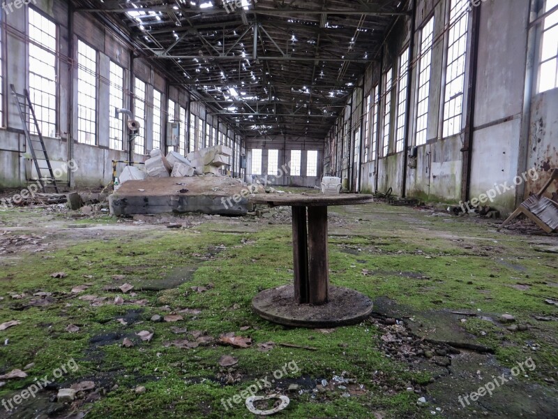 Lapsed Decay Ruin Old Factory Hall