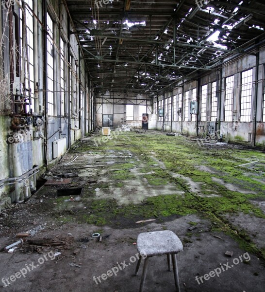 Lapsed Decay Ruin Old Factory Hall