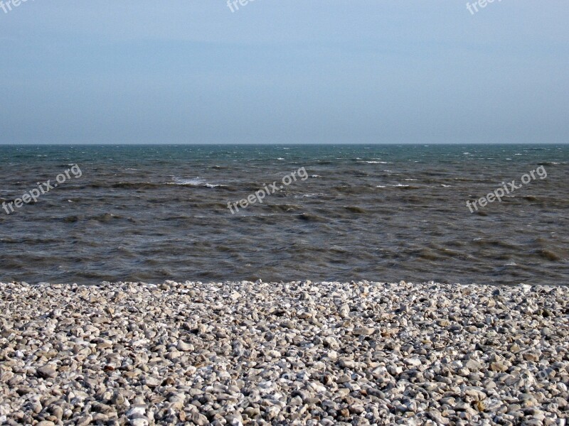 Beach Shore Pebbles Three Layers