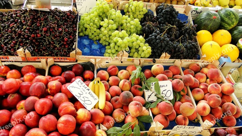 Italy Market Fruit Mediterranean Fresh