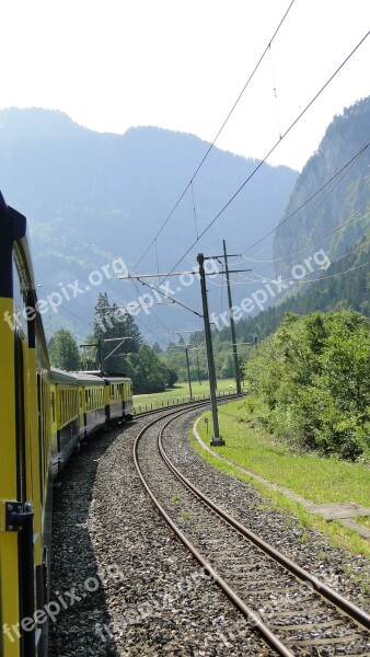 Swiss Transportation Railway Alps Travel