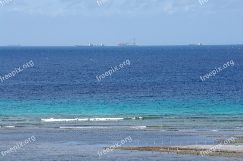 Sea Aruba Caribbean Netherlands Antilles Ocean