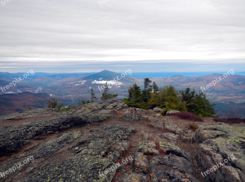 Summit Mountain Nature Landscape Sky