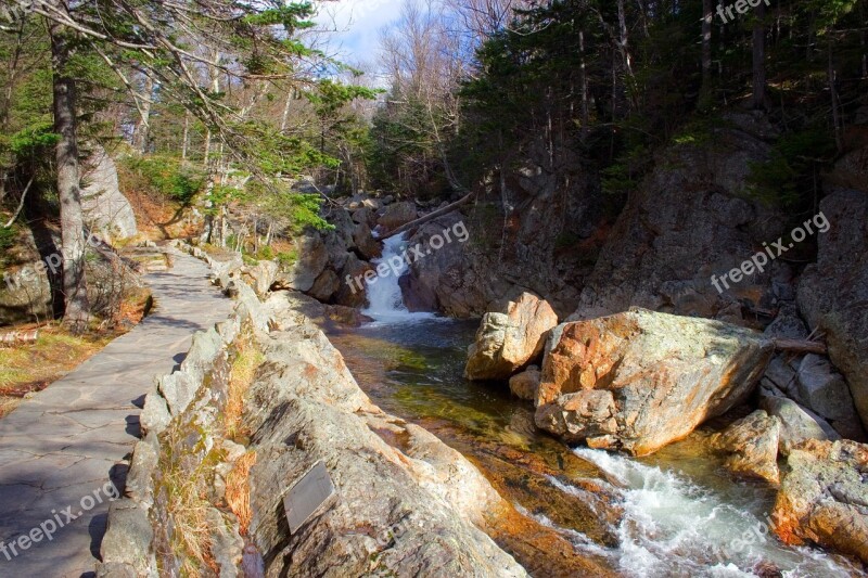 River Trail Hiking Nature Landscape