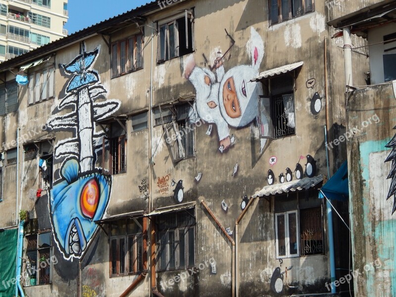 Graffiti Bangkok Thailand Free Photos