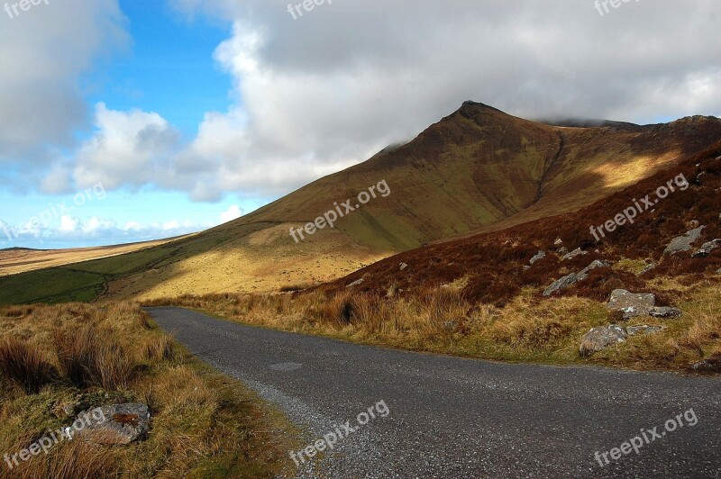 Mountain Mountain Road Ireland Landscape Free Photos