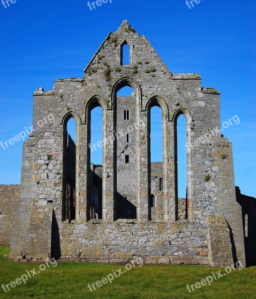 Ruined Abbey Abbey Gothic Landscape Free Photos