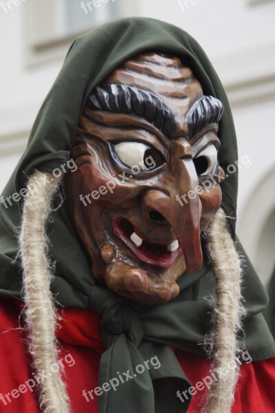 The Witch Braids Witch Mask Woman Strassenfasnet