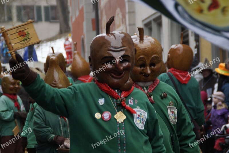 Fruit Apple Pears Strassenfasnet Fools Jump