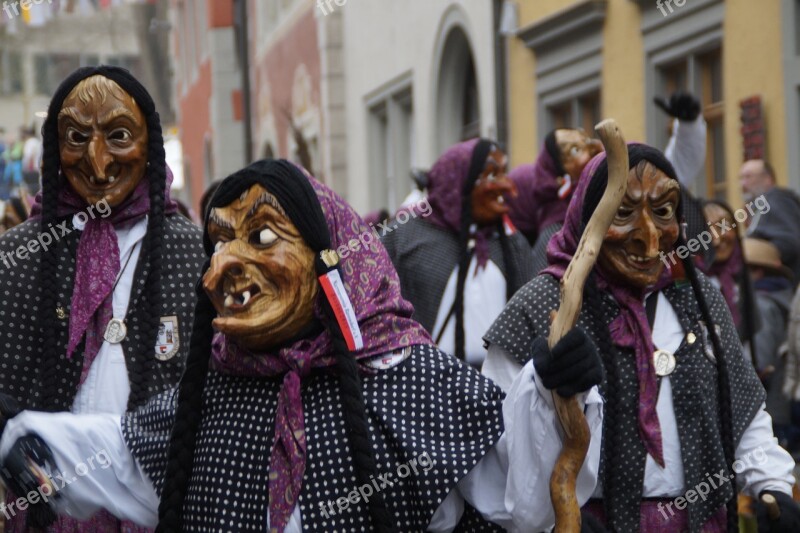 Witches Bavendorf Strassenfasnet Fools Jump Swabian Alemannic