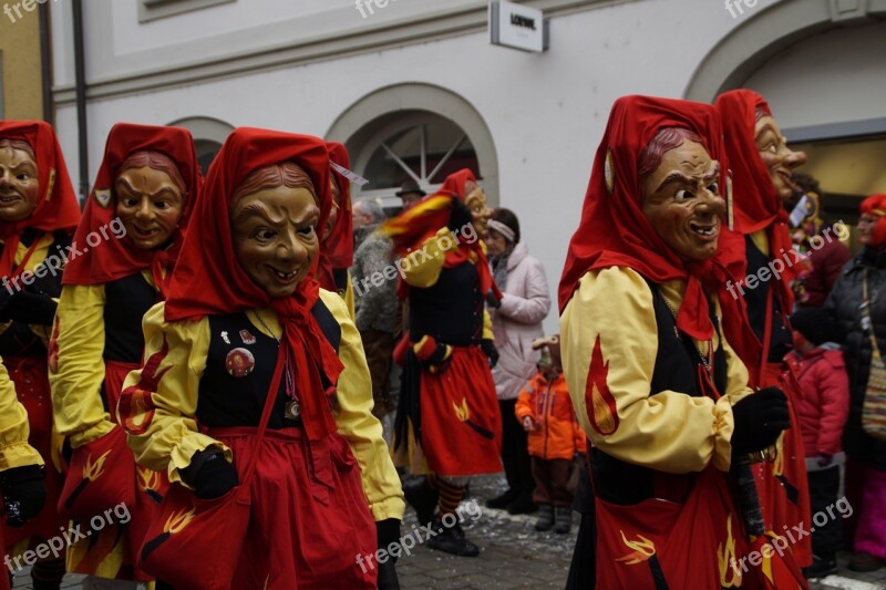 Witches Fire Witch Strassenfasnet Fools Jump Swabian Alemannic