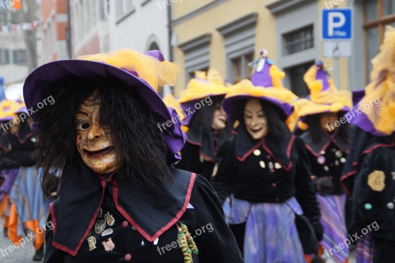 Witches Oberzell Strassenfasnet Fools Jump Swabian Alemannic