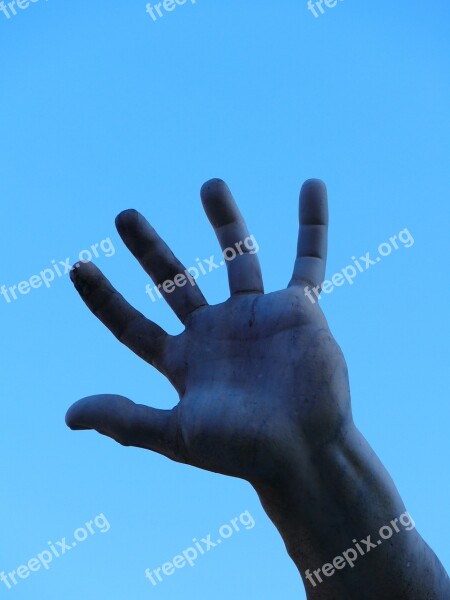 Hand Finger Marble Statue Access