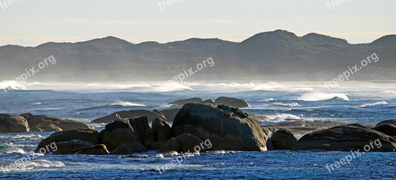 Coast Spray Elephant Rocks West Coast Australia