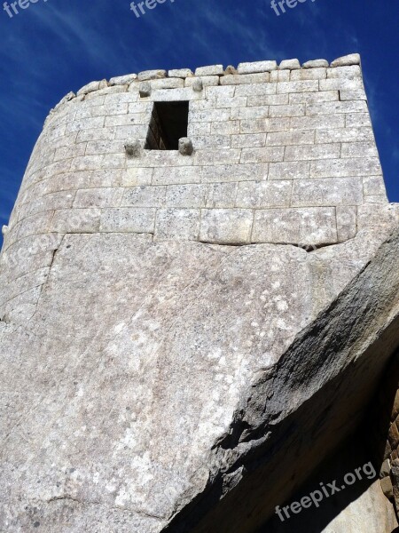 Temple Inca Peru Machu Picchu Free Photos